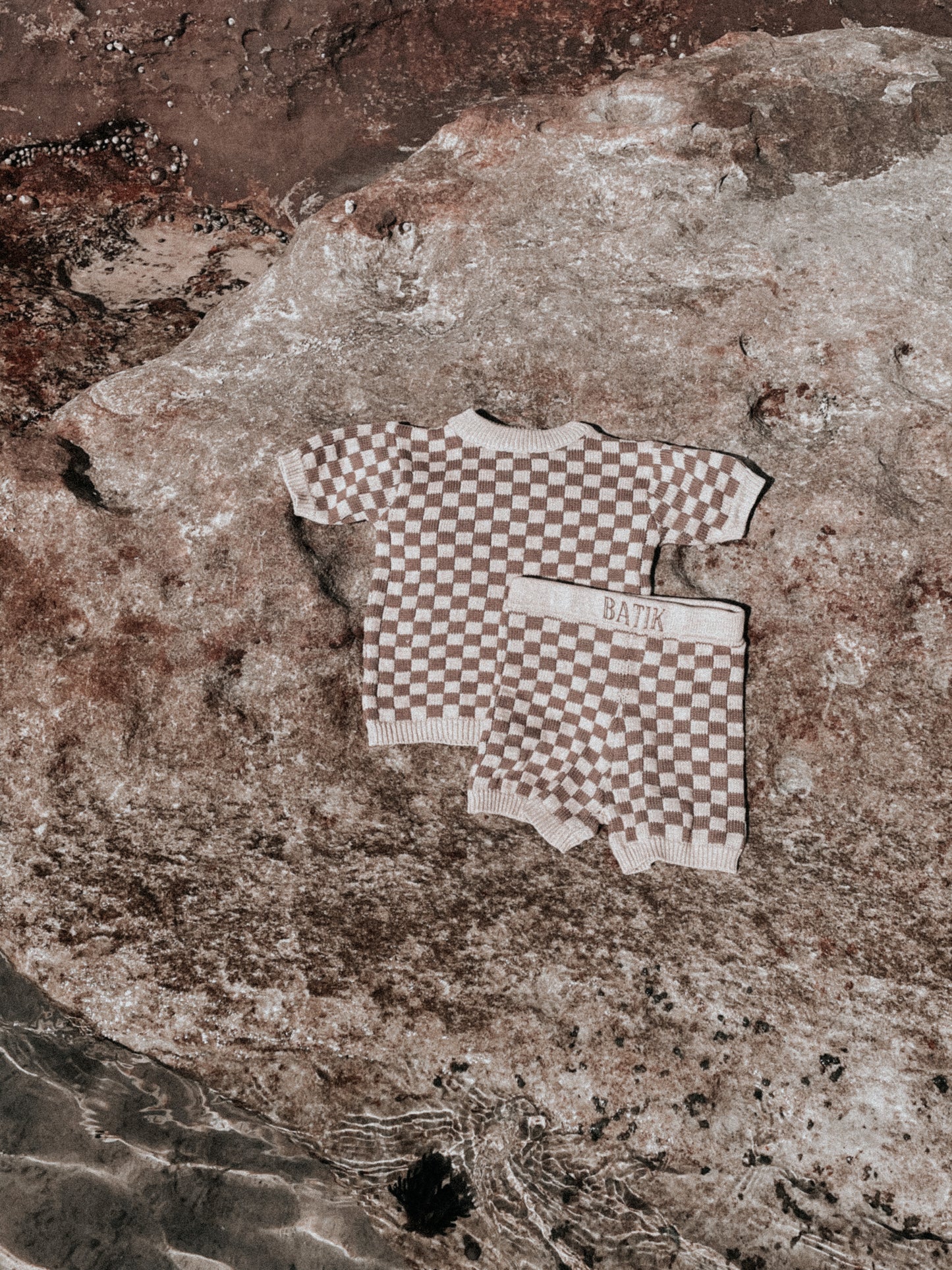 Check Knit Set